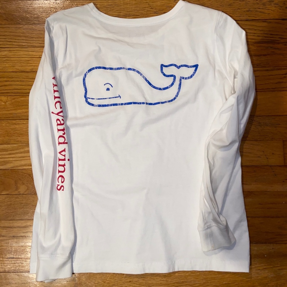 Long sleeve USA vineyard vines tee